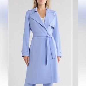 Theory Light Blue Trench Coat
